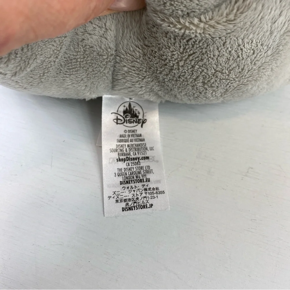 Disney Official Disney Parks Gray and Pink Elephant‎ Stuffed Animal 11”